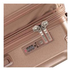 Heys Luxe M Rose Gold kufr + kosmetická taštička zdarma
