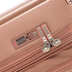 Heys Luxe S Rose Gold kufr + kosmetická taštička zdarma