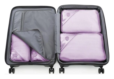 Heys Metallic Packing Cube Lilac – 5 kusů