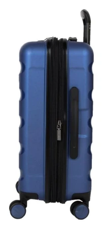 Heys Metallix S Cobalt Blue kufr + kosmetická taštička zdarma