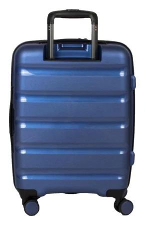 Heys Metallix S Cobalt Blue kufr + kosmetická taštička zdarma
