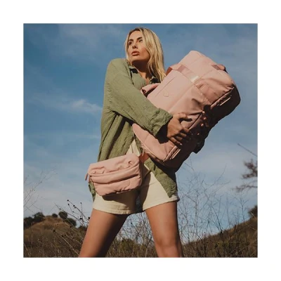 Heys Puffer Duffel světle modrá cestovní taška