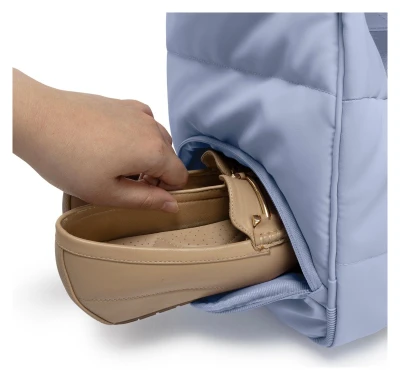Heys Puffer Duffel světle modrá cestovní taška
