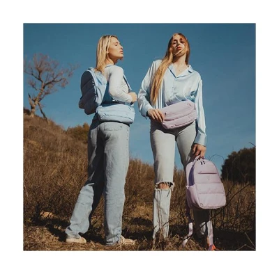 Heys Puffer Mini Waist Bag světle modrá dámská ledvinka