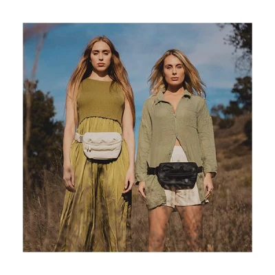 Heys Puffer Mini Waist Bag světle modrá dámská ledvinka