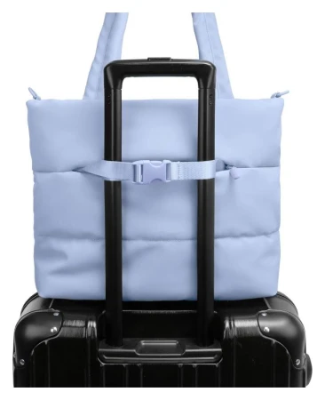 Heys Puffer Tote Bag Light Blue