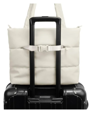 Heys Puffer Tote Bag Off White