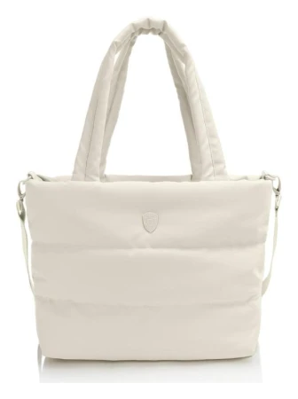 Heys Puffer Tote Bag Off White