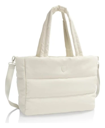 Heys Puffer Travel Tote Off White Heys Puffer Travel Tote Off White