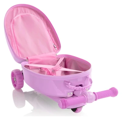 Heys Turbo Tots Scooter Royal Carriage růžový dětský kufr s koloběžkou