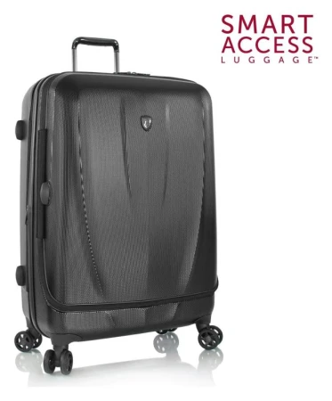 Heys Vantage Smart Luggage L Black kufr + kosmetická taštička zdarma