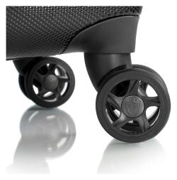 Heys Vantage Smart Luggage L Black kufr + kosmetická taštička zdarma