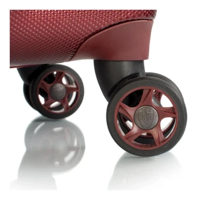 Heys Vantage Smart Luggage M Burgundy kufr + kosmetická taštička zdarma