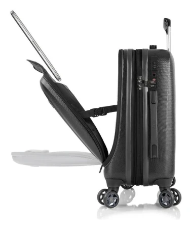 Heys Vantage Smart Luggage S Black kufr + kosmetická taštička zdarma