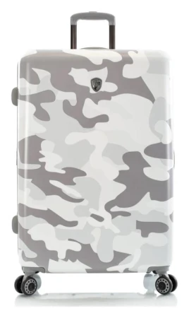 Heys White Camo L kufr + kosmetická taštička zdarma