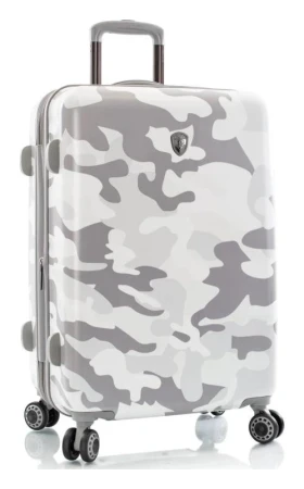 Heys White Camo M kufr + kosmetická taštička zdarma Heys White Camo M kufr + kosmetická taštička zdarma