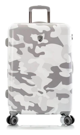 Heys White Camo M kufr + kosmetická taštička zdarma