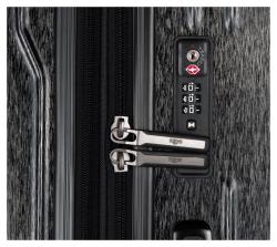 Heys Xtrak L Black kufr + kosmetická taštička zdarma