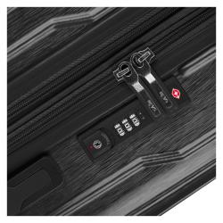 Heys Xtrak L Black kufr + kosmetická taštička zdarma