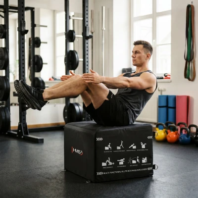 HMS HTB61 černý box pro hip thrust