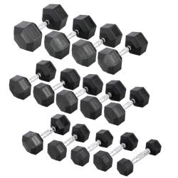HMS Černá hexagonální jednoručka 10 kg