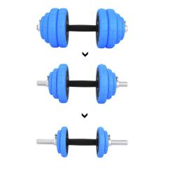 HMS Činkový set SGG30BAR 2x15 kg litina