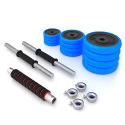 HMS Činkový set SGG30BAR 2x15 kg liatina