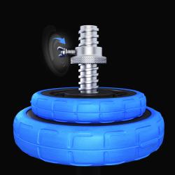 HMS Činkový set SGG30BAR 2x15 kg liatina