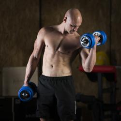 HMS Činkový set SGG30BAR 2x15 kg liatina