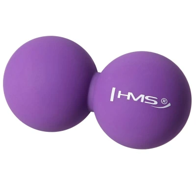HMS Dvojitý masážní míč BLC02 fialový - Lacrosse Ball HMS Dvojitý masážní míč BLC02 fialový - Lacrosse Ball