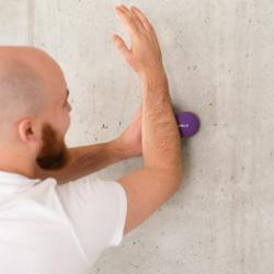 HMS Dvojitý masážní míč BLC02 fialový - Lacrosse Ball