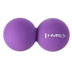 HMS Dvojitý masážní míč BLC02 fialový - Lacrosse Ball
