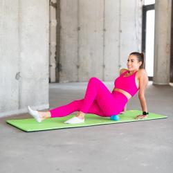 HMS Dvojitý masážny loptička BLC02 modrý - Lacrosse Ball