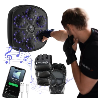 HMS Elektronický boxerský terč TB03 s LED, Bluetooth a rukavicemi (Music Boxing Machine)