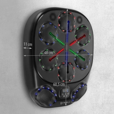 HMS Elektronický boxerský terč TB10 s LED, Bluetooth a rukavicemi (Music Boxing Machine)