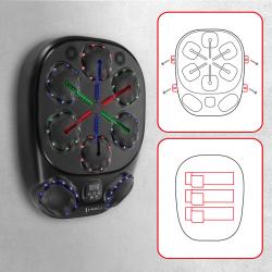 HMS Elektronický boxerský terč TB10 s LED, Bluetooth a rukavicami (Music Boxing Machine)