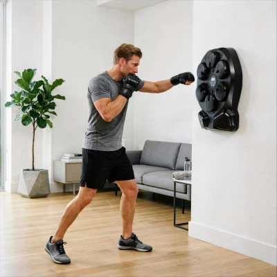 HMS Elektronický boxerský terč TB13 s LED, Bluetooth a rukavicemi (Music Boxing Machine)