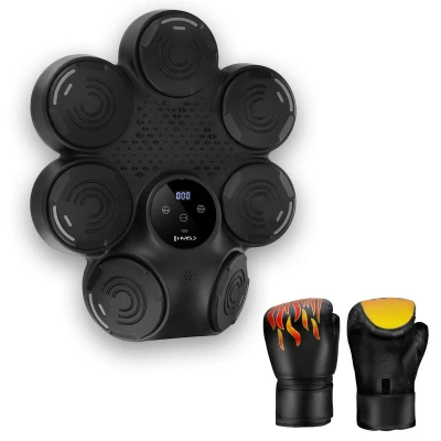 HMS Elektronický boxerský terč TB30 s LED, Bluetooth a rukavicemi (Music Boxing Machine)