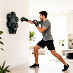 HMS Elektronický boxerský terč TB30 s LED, Bluetooth a rukavicami (Music Boxing Machine)