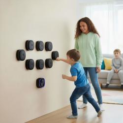 HMS Elektronický modulární boxerský terč TB05 s LED, Bluetooth a rukavicemi (Music Boxing Machine)