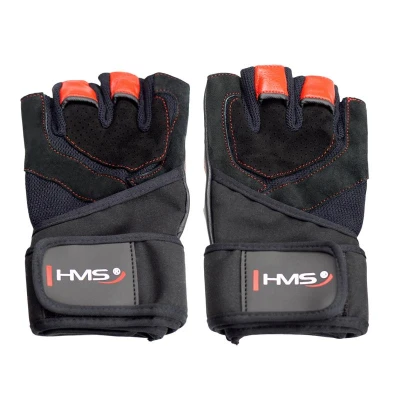 HMS RST01 červené fitness rukavice