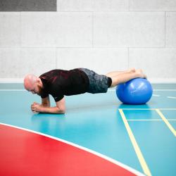 HMS Gymnastický míč YB01N 55 cm modrý