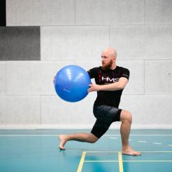 HMS Gymnastický míč YB01N 65 cm šedý