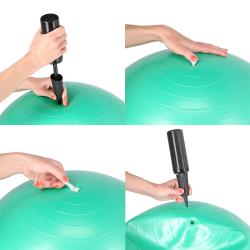 HMS Gymnastický loptu YB01N 75 cm čierna