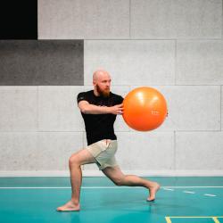 HMS Gymnastický loptu YB02N 55 cm oranžová