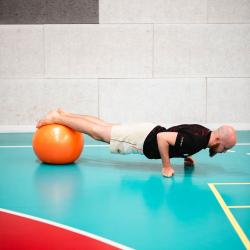 HMS Gymnastický loptu YB02N 55 cm oranžová