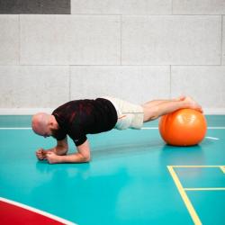 HMS Gymnastický míč YB02N 55 cm šedý