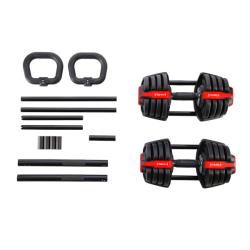 HMS Jednoruční / obouruční variabilní činka SGR18 PRO SET 3v1 40 kg