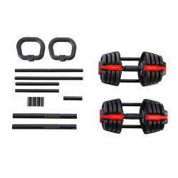 HMS Jednoručný / obojručný variabilný činka SGR18 PRO SET 3v1 40 kg