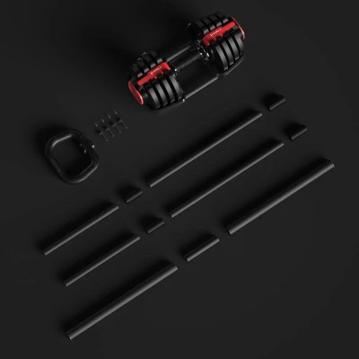 HMS Jednoruční / obouruční variabilní činka SGR18 PRO SET 3v1 40 kg